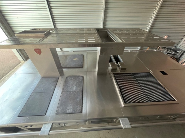 969130-6 Kitchen system Charvet, Stove, deep fryer, grill