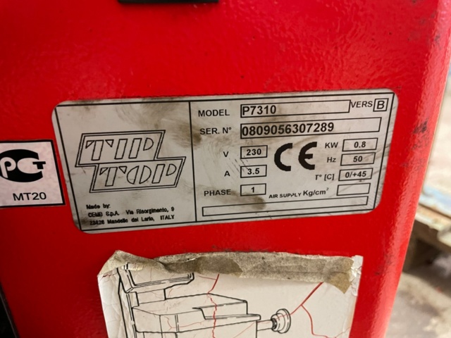 969559-8 Balancing machine - Rema Tip Top Probalance 7310