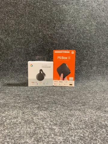 967710-1 1 Google Chromecast (3rd generation) EU version & 1 Xiaomi Mi Box S 4K Android Media Player