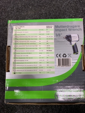 969747-3 Nut driver Luna AIW PC 3/8