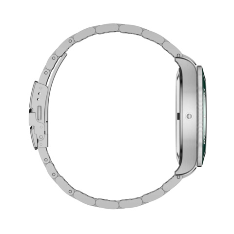 754784-3 TIDLÖS "Marine" Grön urtavla samt stålarmband