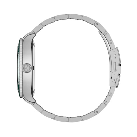 754784-4 TIDLÖS "Marine" Grön urtavla samt stålarmband