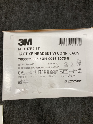 968628-2 Earmuffs 3M Tactical XP MT1H7F2-77