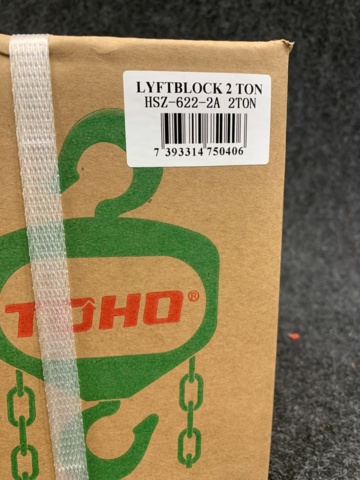 970326-2 Lifting block Toho HSZ-2 Ton