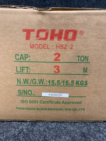 970326-4 Lifting block Toho HSZ-2 Ton