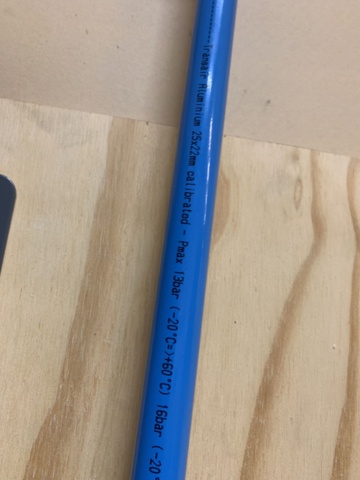 940812-8 Luftledningssystem för tryckluft Transair 25mm med rör, böjar och kopplingar