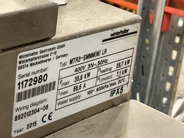 961046-13 Tunnel counter station / industrial counter Winterhalter