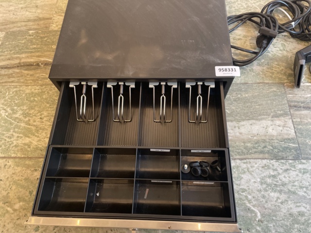 958331-3 Cash drawer, receipt printer and hand scanner