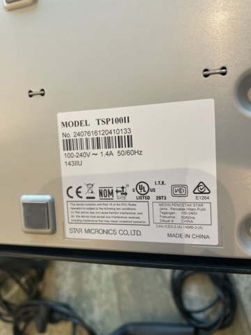 958331-10 Cash drawer, receipt printer and hand scanner