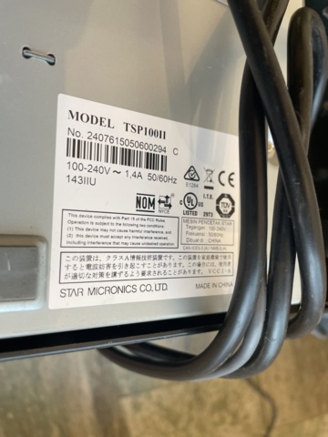 958331-11 Cash drawer, receipt printer and hand scanner