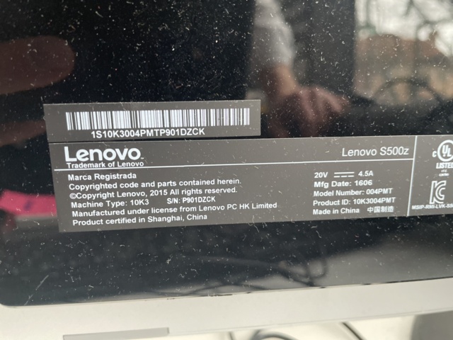 958334-4 All-in-one PC Lenovo S500Z