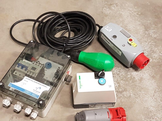 970728-1 Panel 400v with rocker, motor protection and more