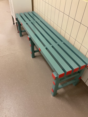 961120-1 Seat bench in plastic 1500 mm