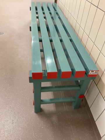 961120-3 Seat bench in plastic 1500 mm
