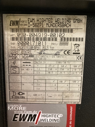 971009-4 Belly weld EWM 2 pcs