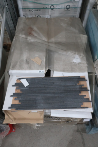 954150-2 20 boxes mosaic, LEA Moretto Stuccata, 30x60cm, grey