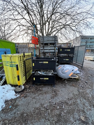 672900-1 Fallskyddssystem, Safety Respect, ca 240 meter galler + tillbehör