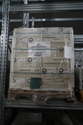 954103-3 60 cartons of tile artisan moss green 13.2x13.2cm