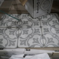 954115-1 48 boxes of tiles/clinkers, Equipe Art Nouveu LaRambla grey, 20x20cm, patterned