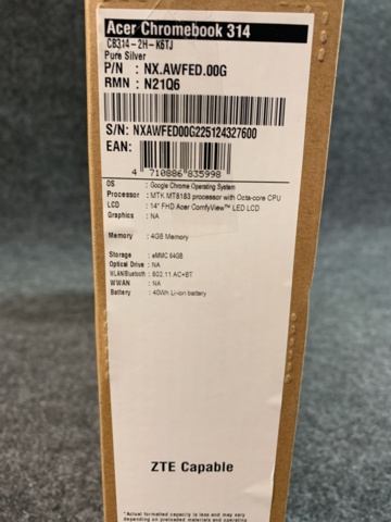 969959-3 14" Chromebook Acer Chromebook 314 (NX.AWFED.00G)