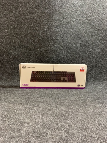 970622-2 Mechanical gaming keyboard Cooler Master SK652 Wired Low Profile RGB Gaming Keyboard - Space Grey