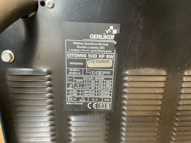 971955-8 Welding Oerlikon Citomig 500 XP