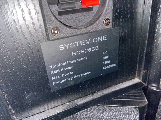 946526-8 Receiver, subwoofer, blu-ray, and 4 speakers