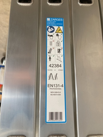 971985-4 Universal ladder Zarges Multitec M 2.29-4.75M 42384