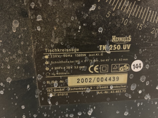 814784-5 Split saw, large and small