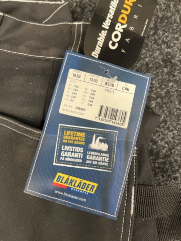 973388-2 Work trousers Blåkläder 1530 size C46