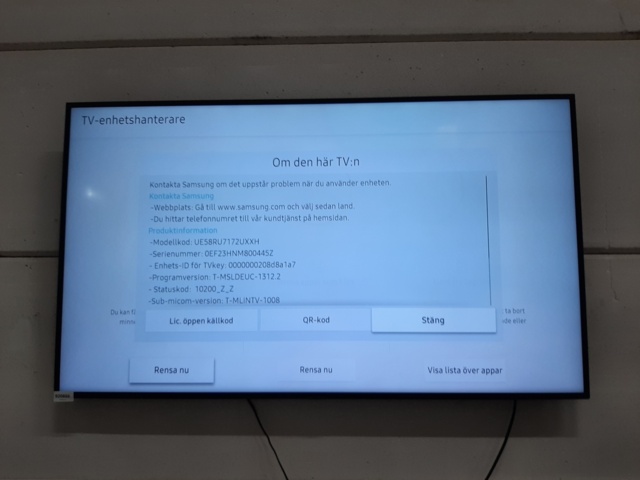 920866-3 Samsung TV 58", UE58RU7172UXXH