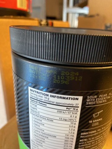 946515-102 Large batch of nutritional supplements for strength-oriented sports