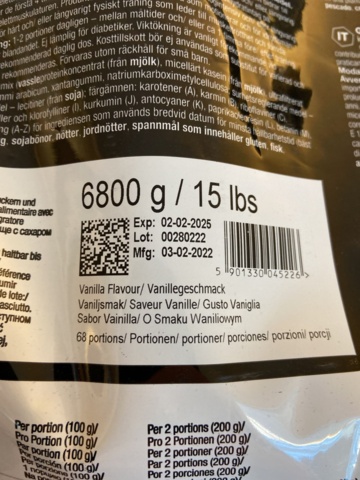 946515-113 Large batch of nutritional supplements for strength-oriented sports