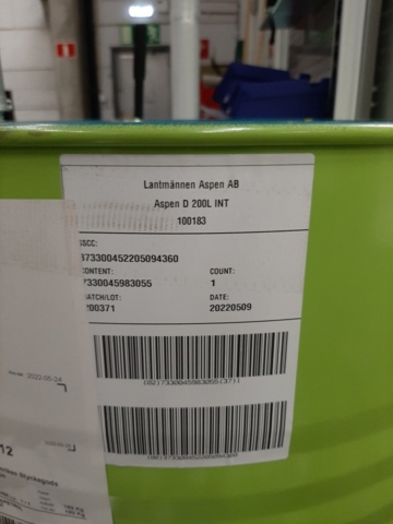 920901-6 Diesel drum Aspen D 200L INT / incl. pump, waste barrel & canisters