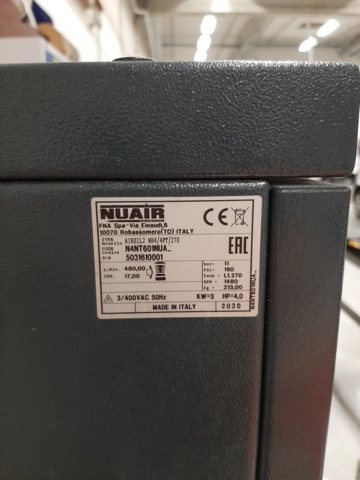 920925-9 Compressor, NuAir AIRSIL2 NB4/270 -2020