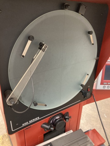 972061-10 Profile projector Starrett HB400 with Quadra-Chek 200 digital