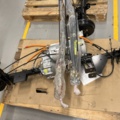 921812-4 4 pallets with tires, rims and axles