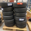 921812-1 4 pallets with tires, rims and axles