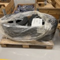 921812-7 4 pallets with tires, rims and axles