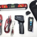 974580-1 Pliers ammeter + moisture detector + non-contact thermometer, + electronic spirit level