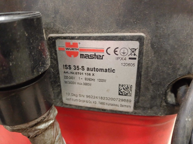 928685-7 Industrial vacuum cleaner Wurth ISS 35-S