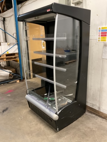 961180-2 Store fridge with roller blinds