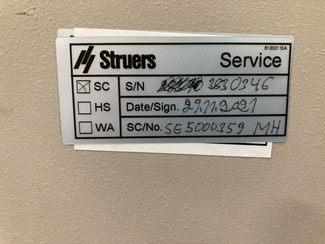 974810-5 Grinding machine Struers