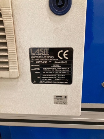 974816-5 Laser marking Lasit 2012-238, refurbished with spare parts pallet