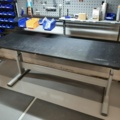 920875-16 Raised/retractable workbench with tool boards, lighting and contents x2