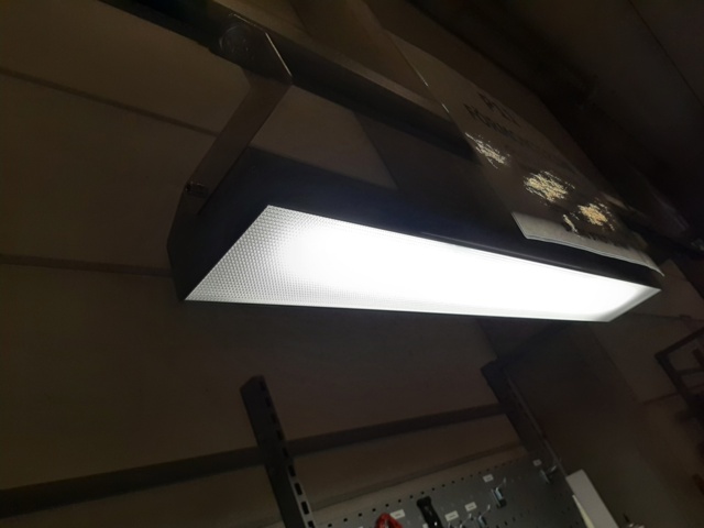 920875-23 Raised/retractable workbench with tool boards, lighting and contents x2