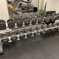 962366-1 Dumbbell rack incl. weights Matrix