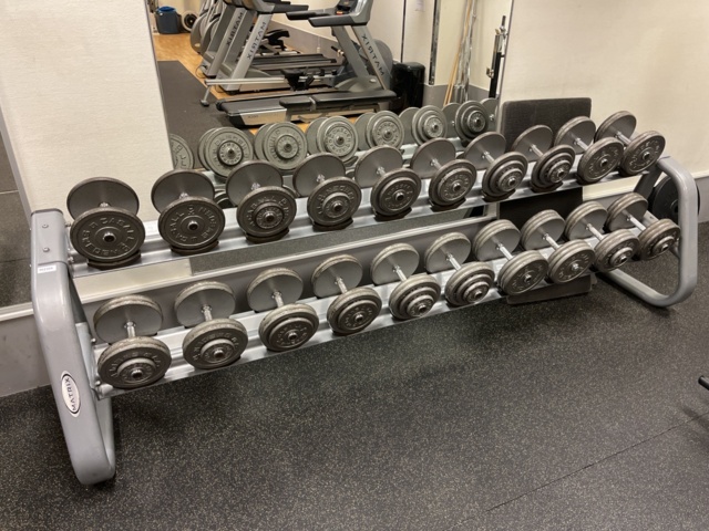 962366-1 Dumbbell rack incl. weights Matrix