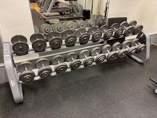 962366-3 Dumbbell rack incl. weights Matrix