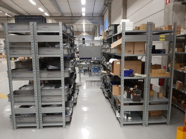 920897-2 9 shelf sections with a large assortment of new spare parts and various components